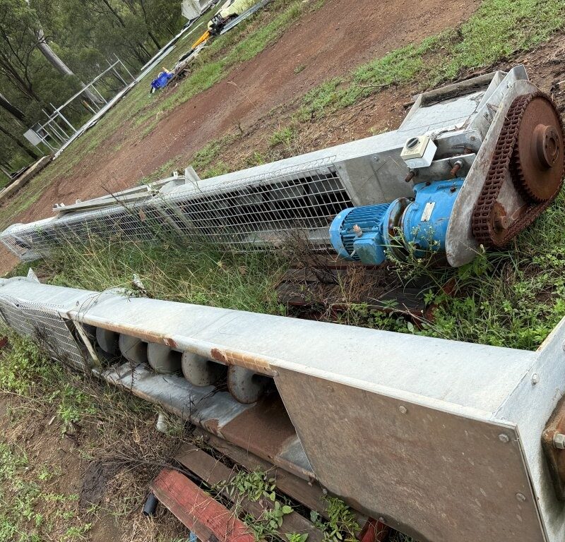 Conveyor Screw type 18m long x 400mm Dia