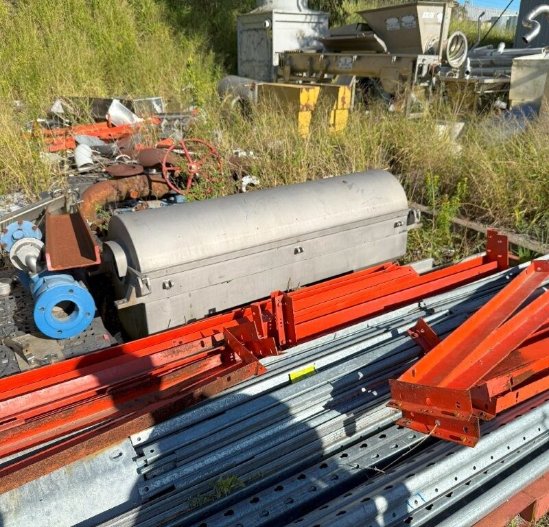 Decanter Alfa-Laval Model NX 418 Tiled   2 Stage Machine with Spare Gearbox