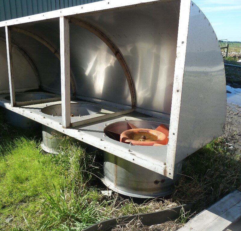 Hood SS 640mm fans Opening 840mm x 2.9m