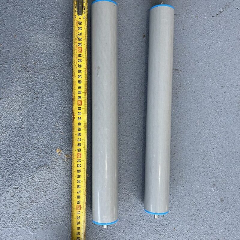 Rollers for carton conveyor 430mm x 50mm dia