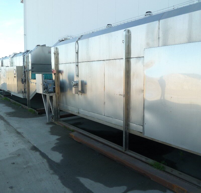 Freezer tunnel Cryogenic internal width 1.6m Overall 2m wide x 2.6m high x 17.5m long