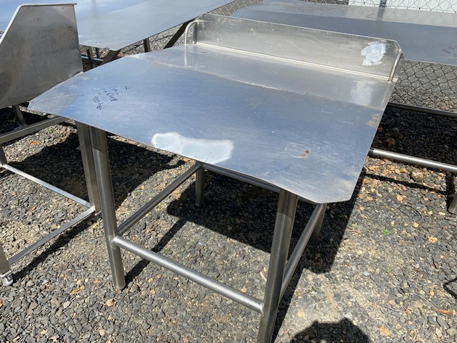 Table Stainless Steel 1m x 1m x 900mm H