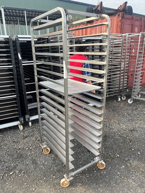 Trolleys Stainless Steel 1.8 h x 750mm deep x 520mm wide