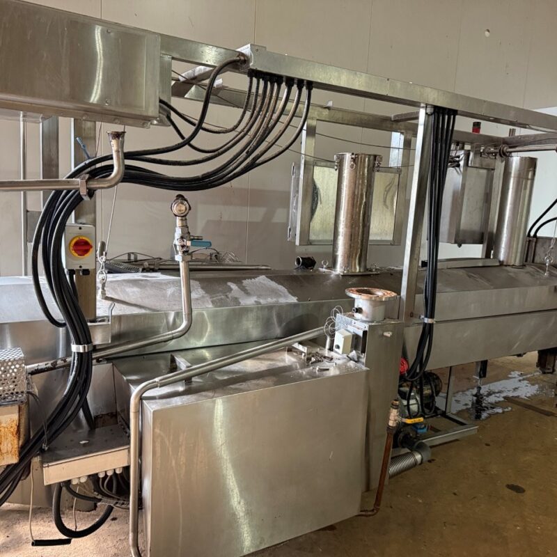 Frying Machine Submerged Type and Oil Heater Stainless Steel 600mm wide belt