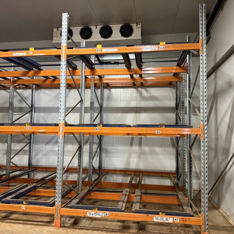Pallet racking 3 deep Push Back 4280mm high 1370mm wide
