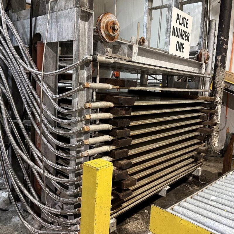 Plate Freezers 2.1m wide x 1.6m deep 15 plates. Two units