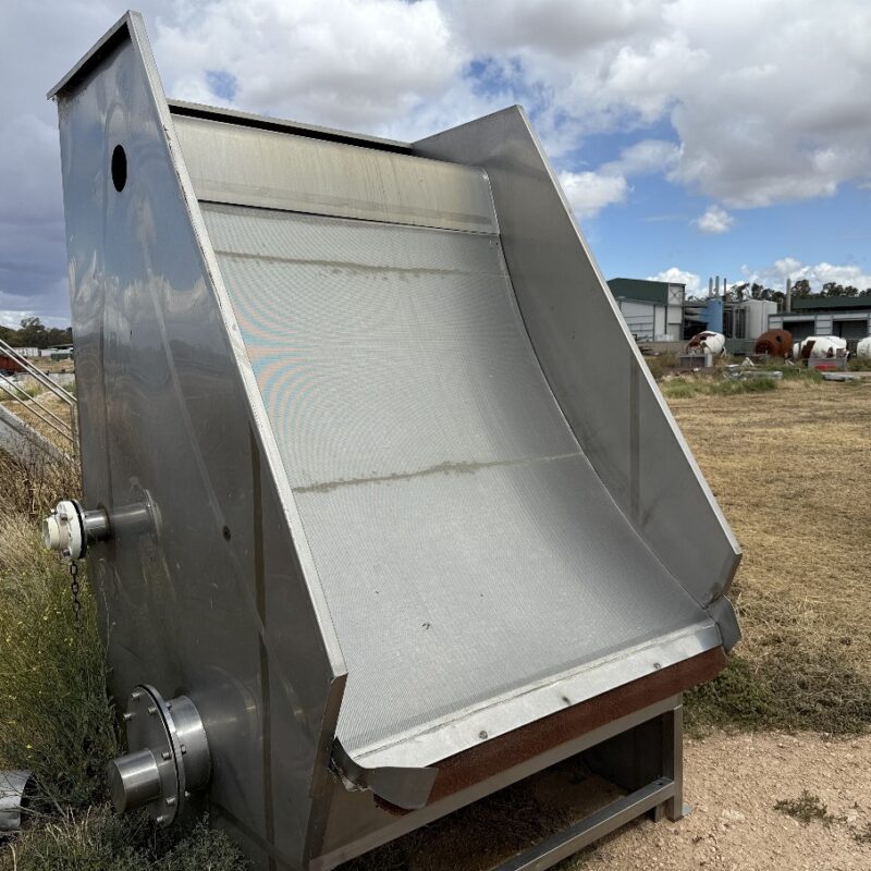 Screen Static Stainless Steel 1.5m wide x 1.8m high Water treatment