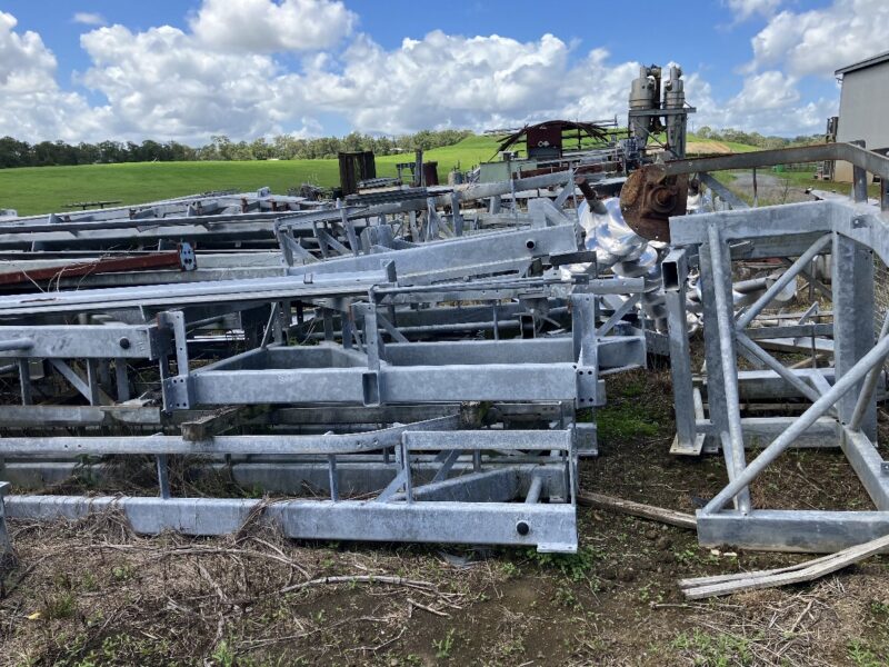 Back Support Rail Rails with strongback and supports – Southern Processing Equipment